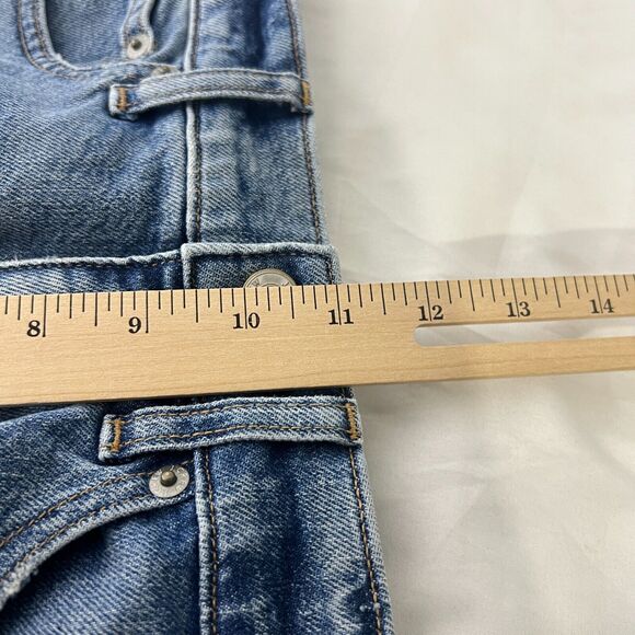 J Crew Women's Light Wash Classic Straight Jeans 25 Cropped Raw Hem - Picture 11 of 12